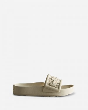 Hunter BLOOM™ Women Slides Beige | 302842462