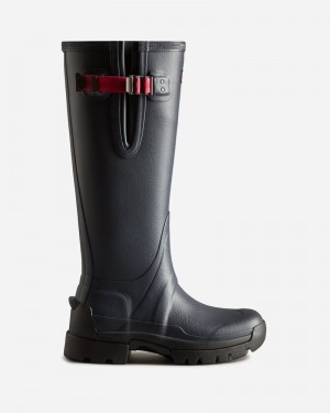 Hunter Balmoral Adjustable 3mm Neoprene Women Wellington Boots Navy | 174719233