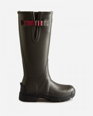 Hunter Balmoral Adjustable 3mm Neoprene Women Wellington Boots Beige | 403916034