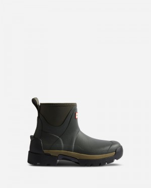 Hunter Balmoral Chelsea Neoprene Hybrid Women Boots Olive | 942578409