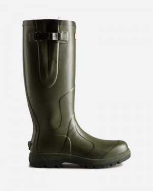 Hunter Balmoral Classic Side Adjustable Men Wellington Boots Green | 921499528