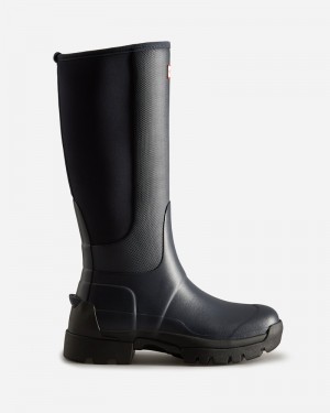 Hunter Balmoral Field Hybrid Tall Women Wellington Boots Black | 313712322