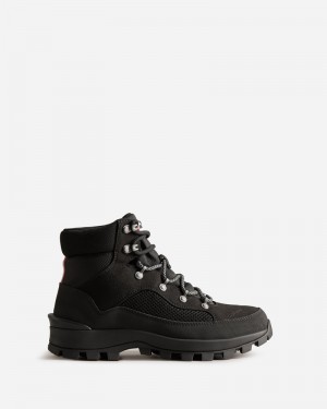 Hunter Explorer Insulated Lace-Up Commando Women Boots Black | 999552584