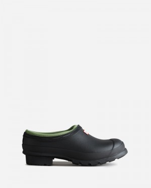Hunter Gardener Women Clogs Black | 866899936