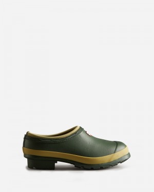 Hunter Gardener Women Clogs Green | 738028928