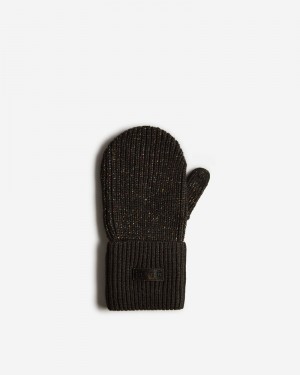 Hunter Glitter Lurex Kids' Mittens Black | 861955216