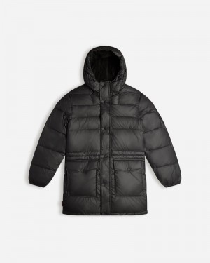 Hunter Intrepid Long Puffer Men Jackets Black | 182521005