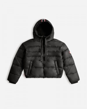 Hunter Intrepid Short Puffer Women Jackets Black | 703783031