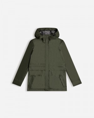 Hunter Lightweight Waterproof Women Rain Jackets Olive | 708826671