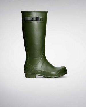 Hunter Norris Field Men Wellington Boots Green | 842548237