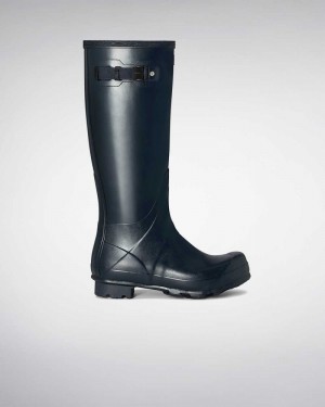 Hunter Norris Field Men Wellington Boots Navy | 732563532
