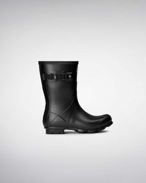 Hunter Norris Field Short Women Short Boots Black | 883220334