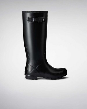 Hunter Norris Field Women Rain Boots Black | 316670337