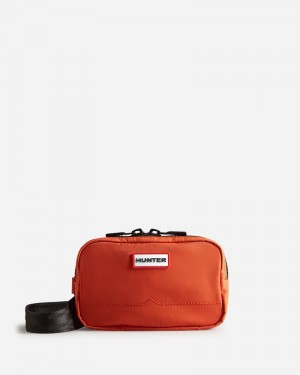 Hunter Nylon Keeper Men Phone Bag Red | 717347911