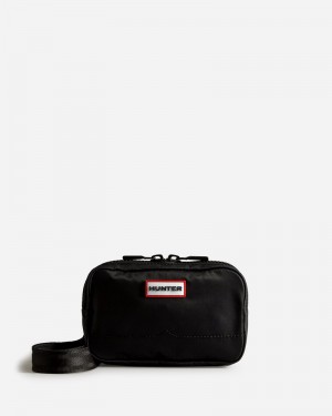 Hunter Nylon Keeper Women Phone Bag Black | 606442680
