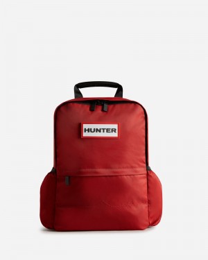 Hunter Nylon Men Backpacks Red | 876622696