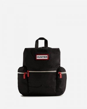 Hunter Nylon Mini Topclip Men Backpacks Black | 290534075