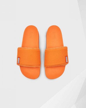 Hunter Original Adjustable Men Slides Orange | 384362045