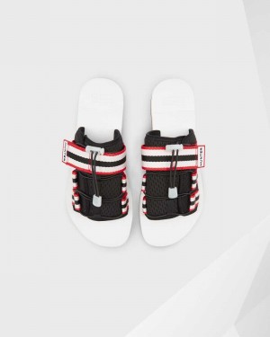Hunter Original Beach Men Slides Black | 323392790