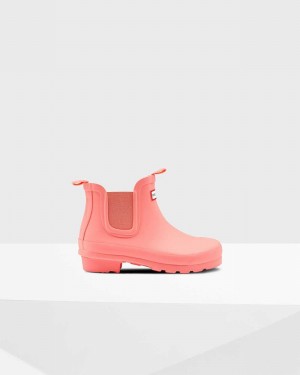 Hunter Original Big Kids' Chelsea Boots Pink | 794793064
