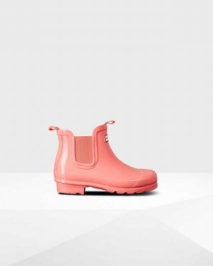 Hunter Original Big Kids' Chelsea Boots Pink | 776024559