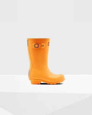 Hunter Original Big Kids' Rain Boots Orange | 440837630