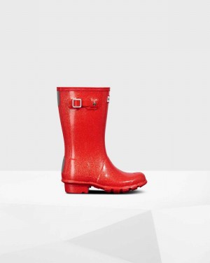 Hunter Original Big Starcloud Kids' Rain Boots Red | 121687541