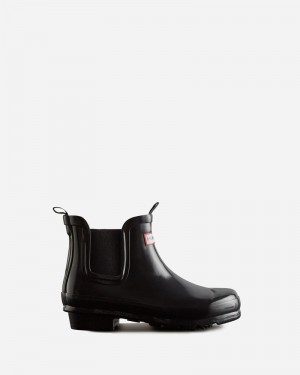 Hunter Original Chelsea Gloss Kids' Chelsea Boots Black | 249475852