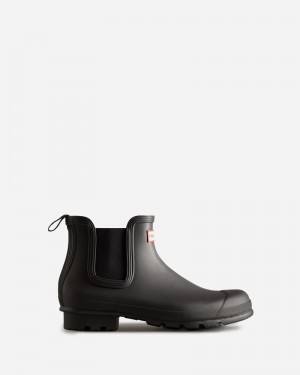Hunter Original Chelsea Men Boots Black | 940189250