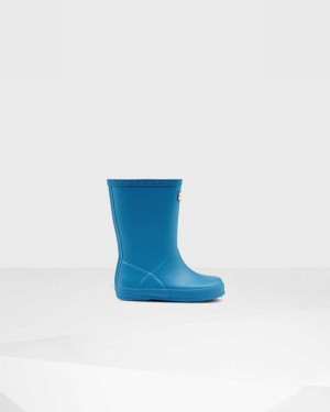 Hunter Original First Classic Kids' Rain Boots Blue | 842053194