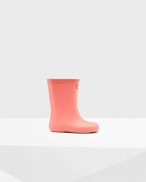 Hunter Original First Classic Kids' Rain Boots Pink | 289085527
