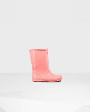 Hunter Original First Classic Kids' Rain Boots Pink | 165327632