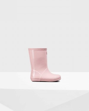 Hunter Original First Classic Kids' Rain Boots Pink | 809794596