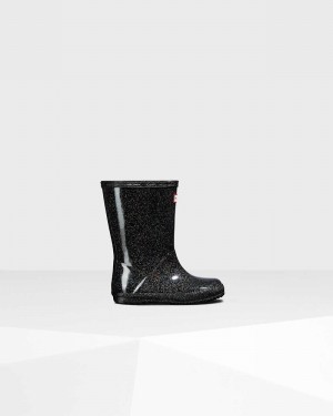 Hunter Original First Classic Starcloud Kids' Rain Boots Black | 720436527