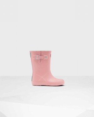 Hunter Original First Flat Sole Kids' Rain Boots Pink | 37520745