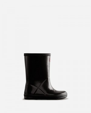 Hunter Original Gloss Kids' Wellington Boots Black | 969491060