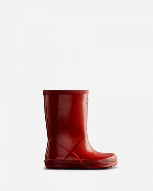 Hunter Original Gloss Kids' Wellington Boots Red | 379663245