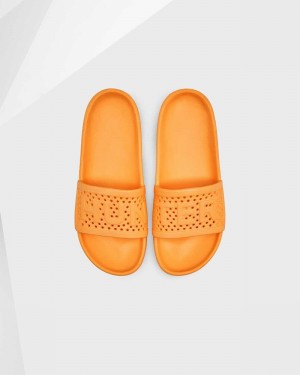 Hunter Original Lightweight Moulded Women Slides Orange | 350924843