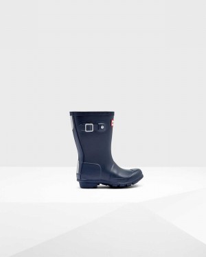 Hunter Original Little Kids' Rain Boots Navy | 29630757
