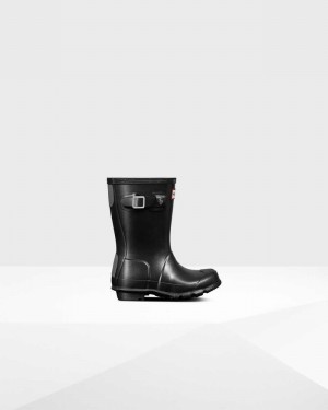 Hunter Original Little Pearlized Kids' Rain Boots Black | 489697120
