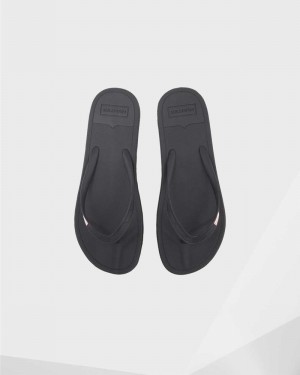 Hunter Original Men Flip Flops Black | 450438180