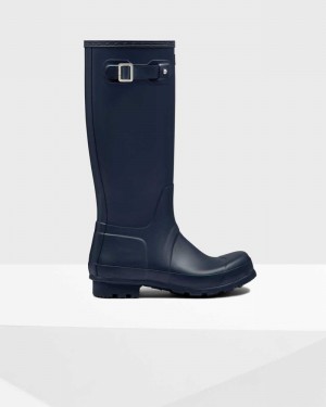 Hunter Original Men Rain Boots Navy | 107214541