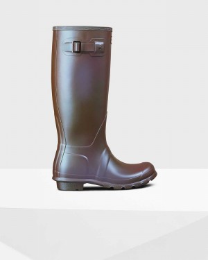 Hunter Original Nebula Tall Women Rain Boots Brown | 2904781