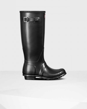 Hunter Original Pearlized Tall Women Rain Boots Black | 9804390