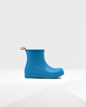 Hunter Original Play Short Mid-Calf Women Boots Blue | 209394283