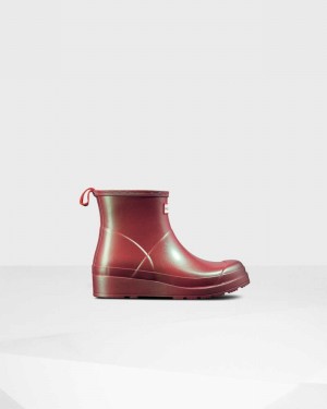 Hunter Original Play Short Nebula Mid-Calf Women Boots Pink | 571036558