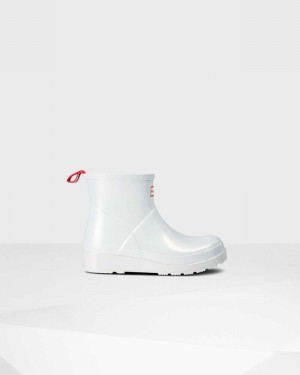 Hunter Original Play Short Nebula Mid-Calf Women Boots White | 549648742