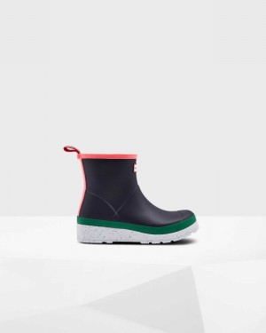Hunter Original Play Short Speckle Mid-Calf Women Rain Boots Black | 428636534