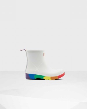 Hunter Original Pride Play Heeled Men Rain Boots White | 839626686