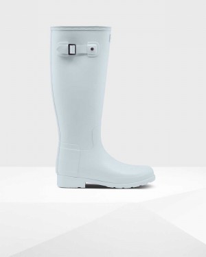 Hunter Original Refined Tall Women Rain Boots White | 301454688